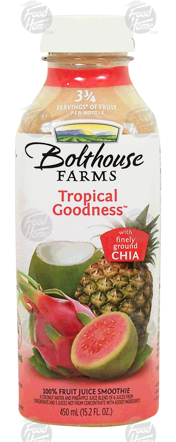 Bolthouse Farms Tropical Goodness fruit juice smoothie with chia, 100% juice Full-Size Picture